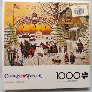 NEW Charles Wysocki Christmas Puzzle 1000 Pieces